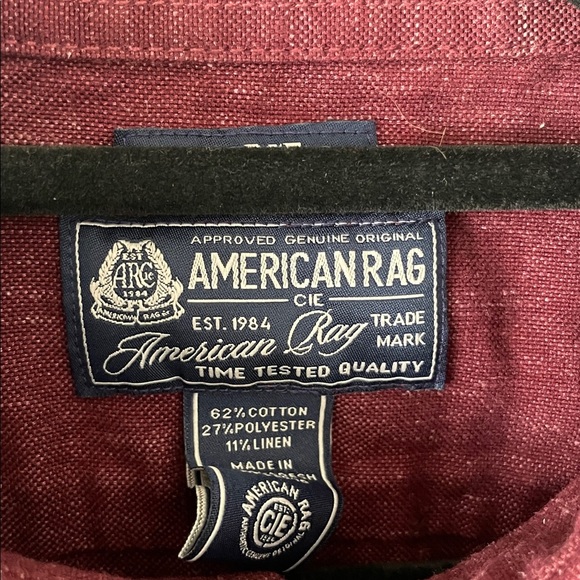 AMERICAN RAG-Men’s button up long sleeve shirt-LARGE - Picture 6 of 8